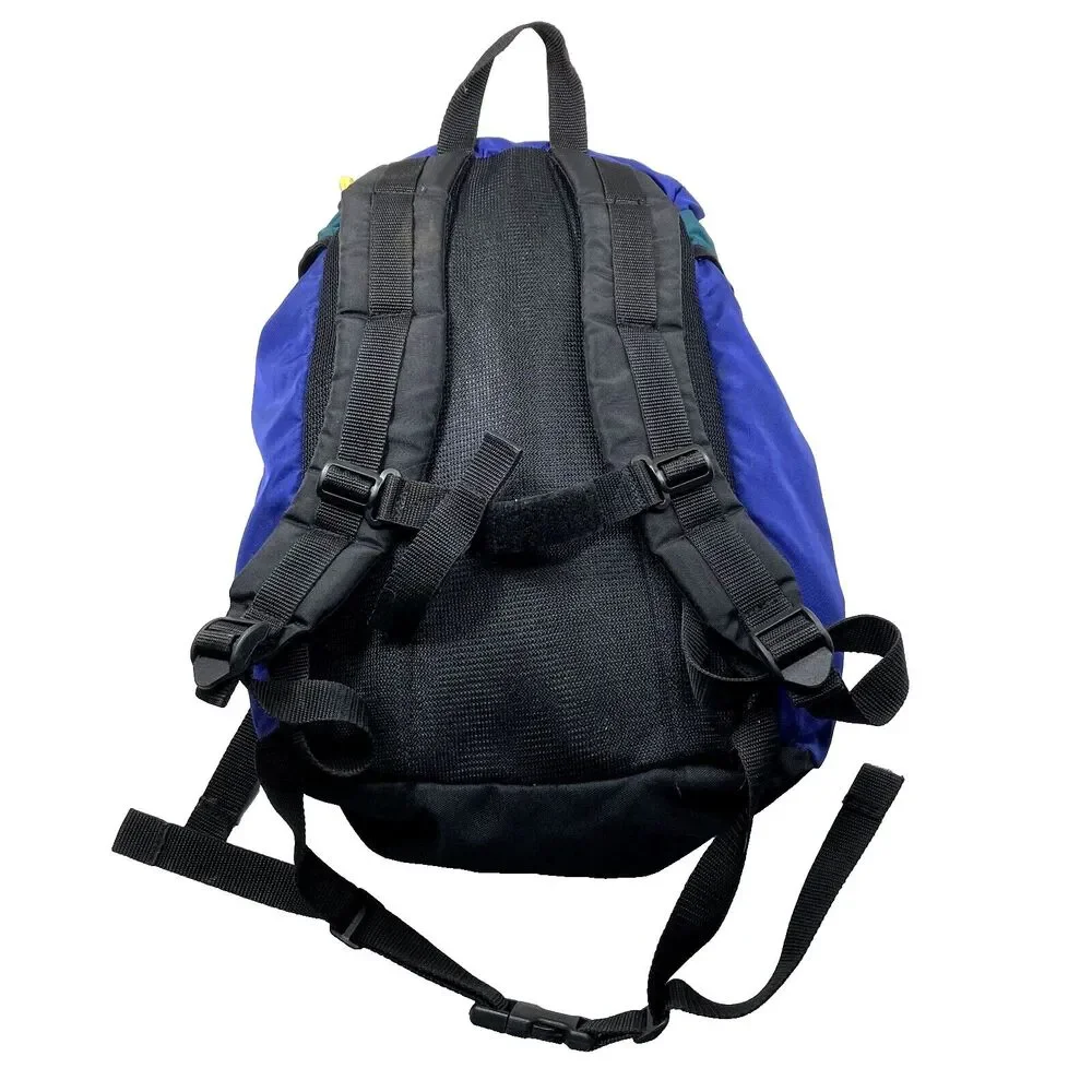 Coleman Vintage Backpack Purple Teal Colorblock Y2K 18